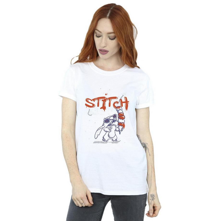 Disney Stitch Ice Cream T-Shirt Stampa Grafica  