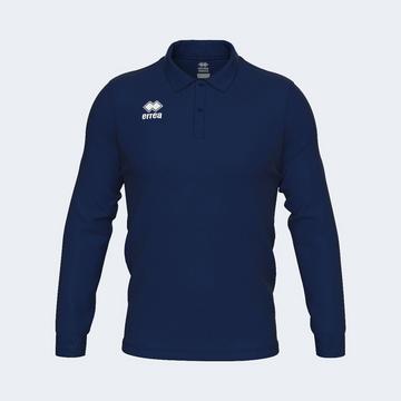 langärmelige polo-hirt evo