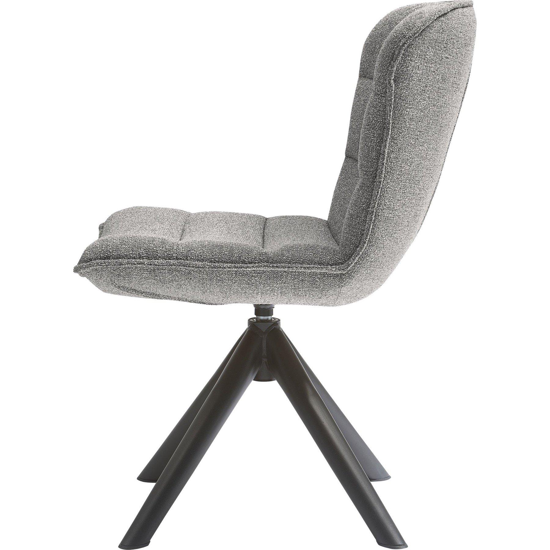 mutoni Chaise de salle à manger Nika Melange gris  