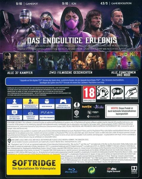 Warner Bros  Mortal Kombat 11 Ultimate (Free upgrade to PS5) 