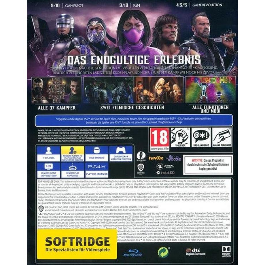 Warner Bros  Mortal Kombat 11 Ultimate (Free upgrade to PS5) 