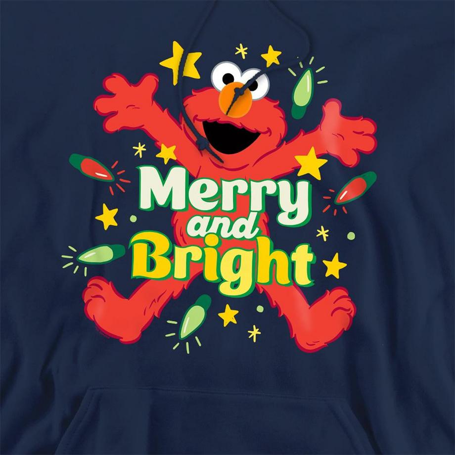 Sesame Street  Merry And Bright Kapuzenpullover  , weihnachtliches Design 