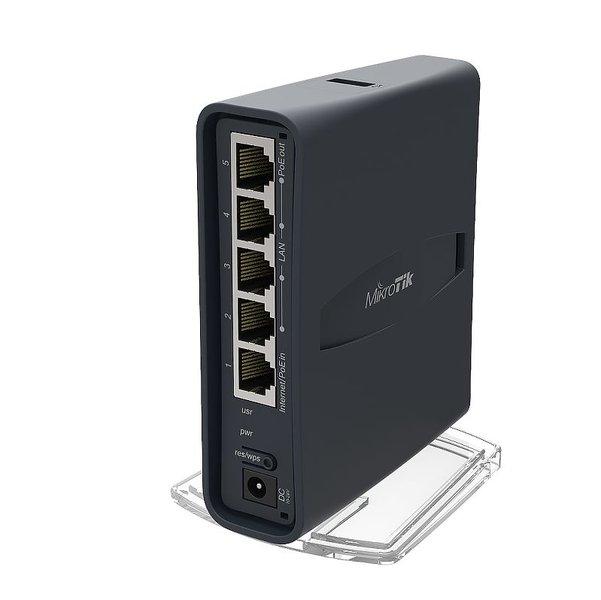 MikroTik  hAP ac lite tower Noir Connexion Ethernet, supportant l'alimentation via ce port (PoE) 