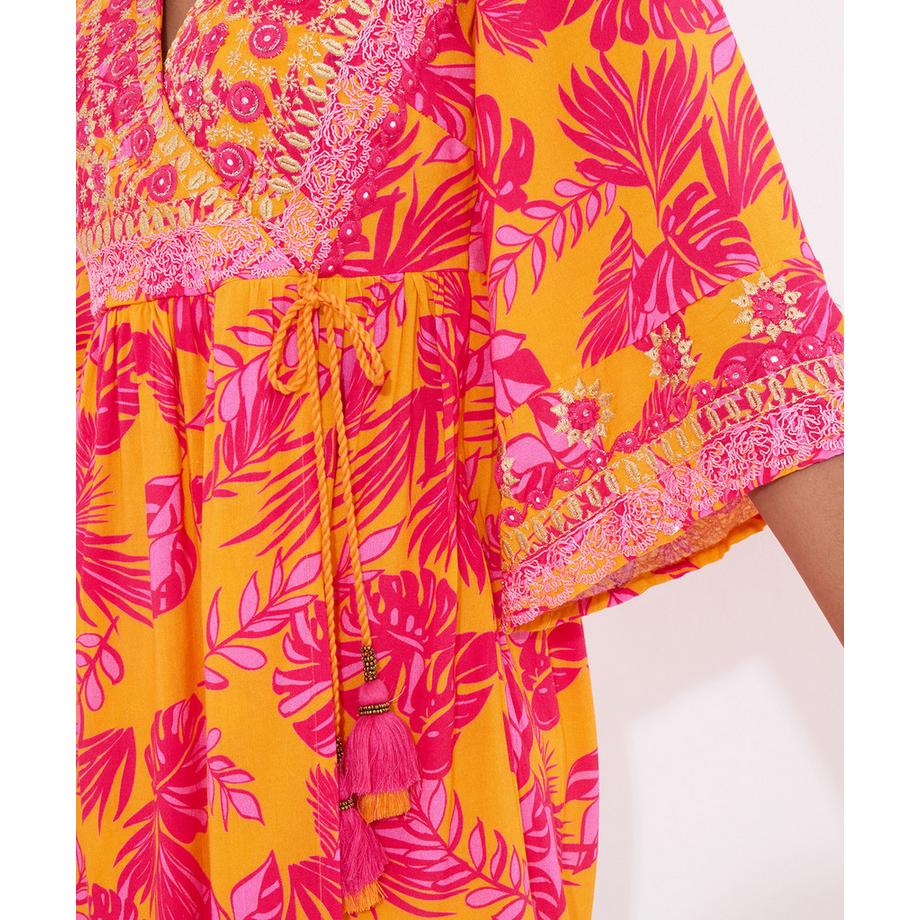 Joe Browns Tunica con Ricamo e Stampa Accattivante  