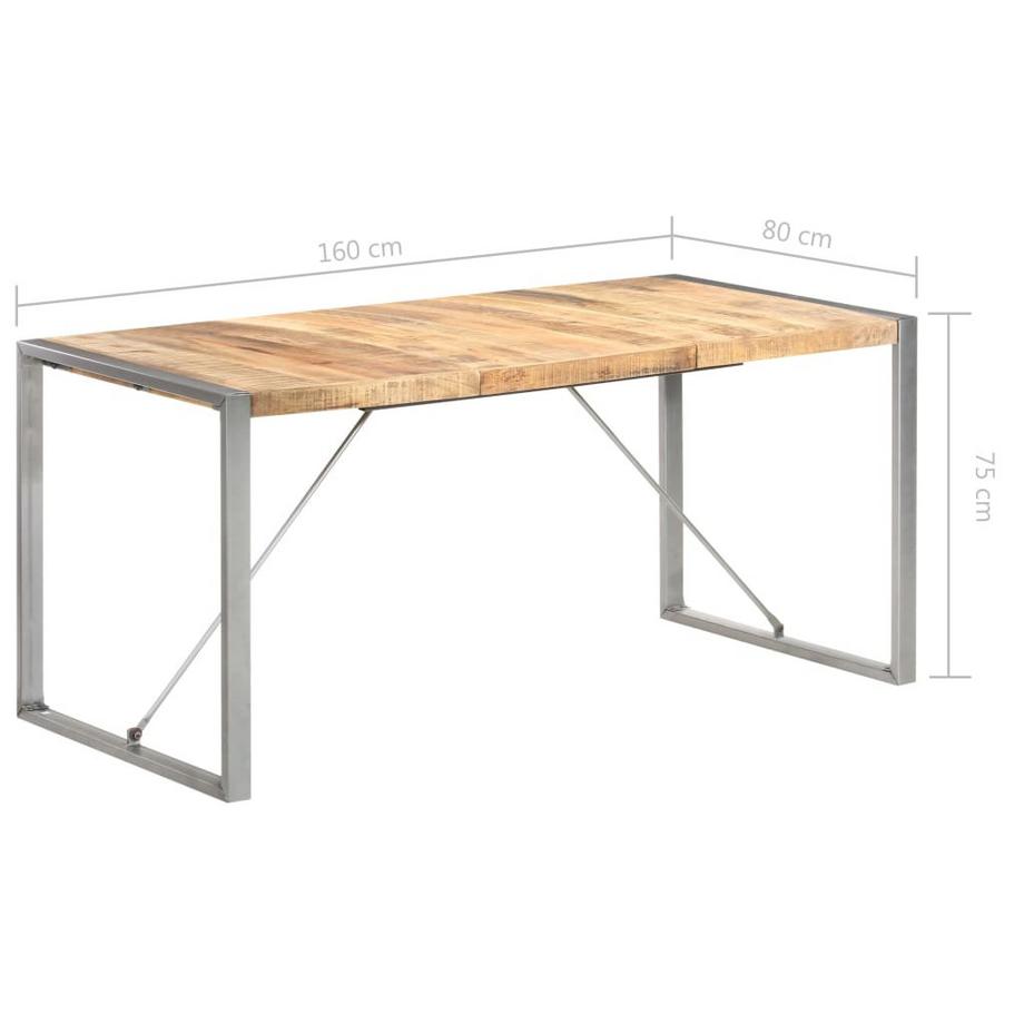VidaXL Table à dîner bois  