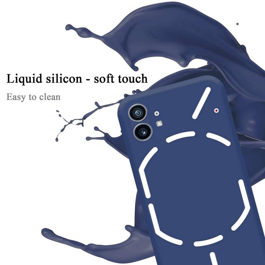 Cadorabo  Hülle für Nothing Phone (1) in LIQUID BLAU - Schutzhülle aus flexiblem TPU Silikon 