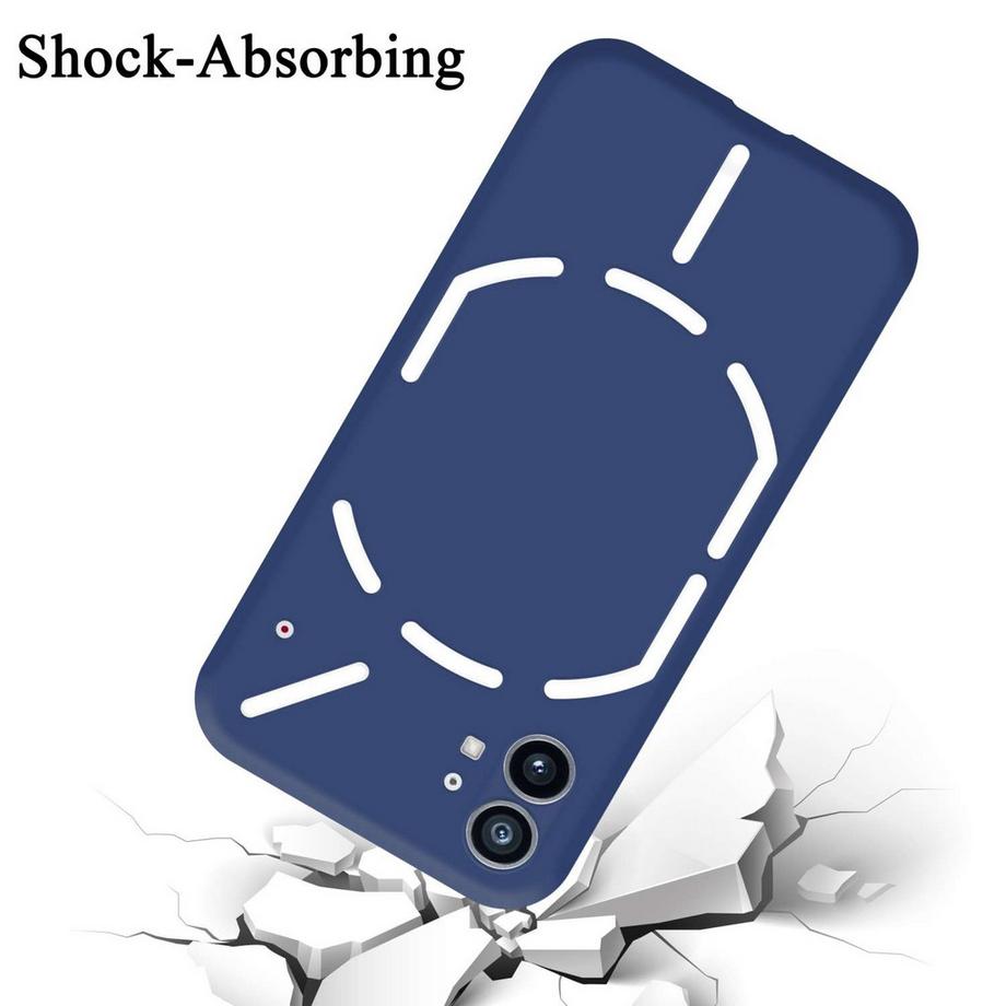Cadorabo  Hülle für Nothing Phone (1) in LIQUID BLAU - Schutzhülle aus flexiblem TPU Silikon 