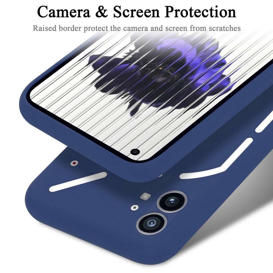 Cadorabo  Hülle für Nothing Phone (1) in LIQUID BLAU - Schutzhülle aus flexiblem TPU Silikon 