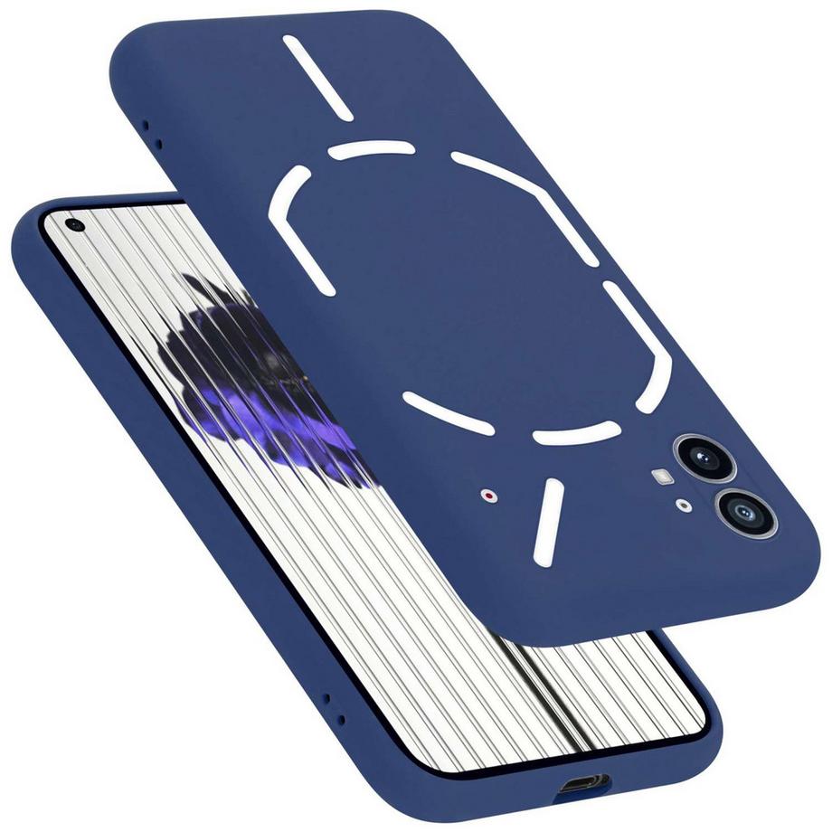 Hülle für Nothing Phone (1) in LIQUID BLAU - Schutzhülle aus flexiblem TPU Silikon