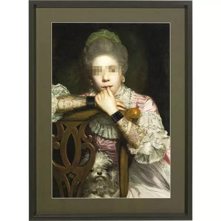 KARE Design Bild Frame Incognito Sitting Countess 112x82cm online kaufen MANOR
