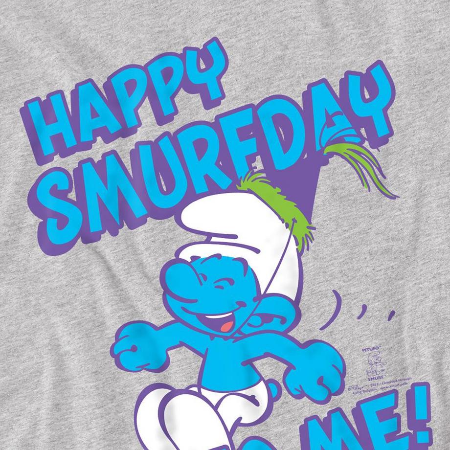 Puffi  Happy Smurfy Day To Me Maglietta 