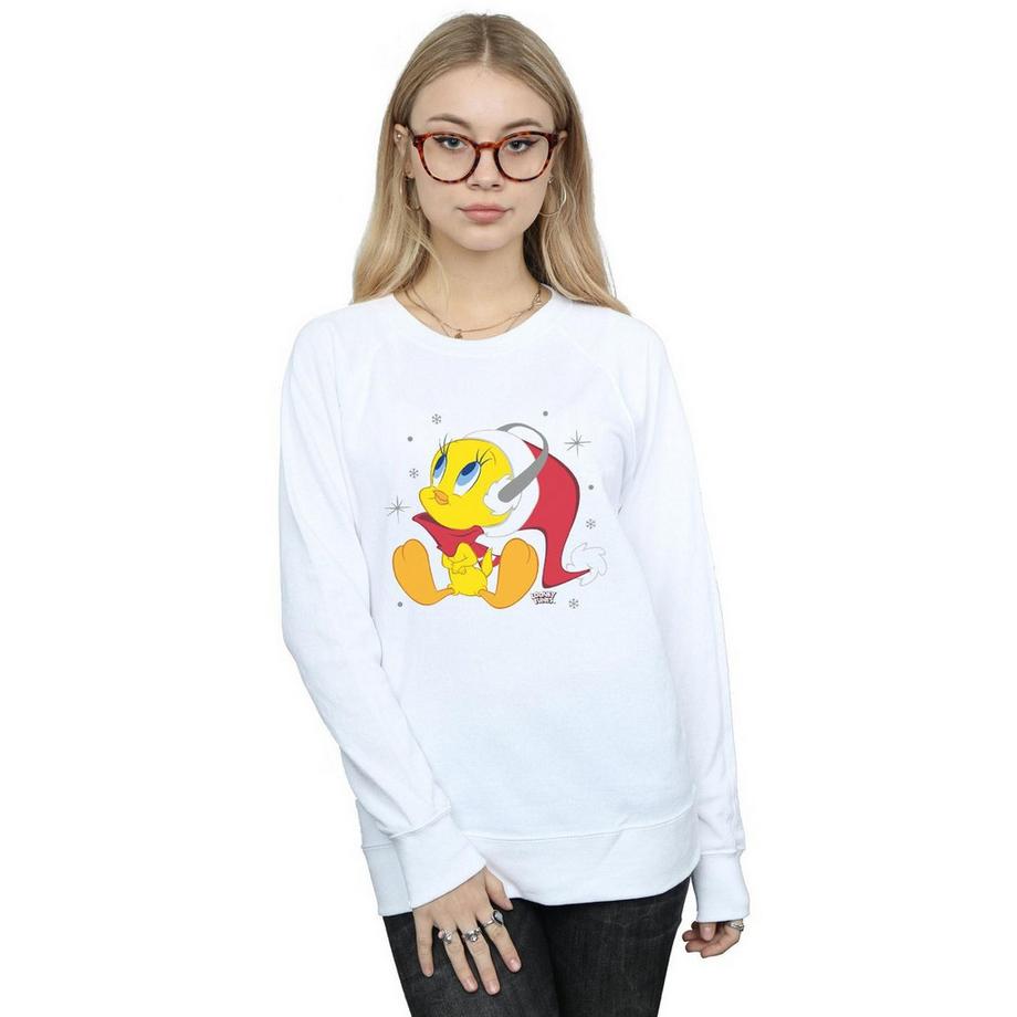 LOONEY TUNES Tweety Bird Felpa Stampa Natalizia  