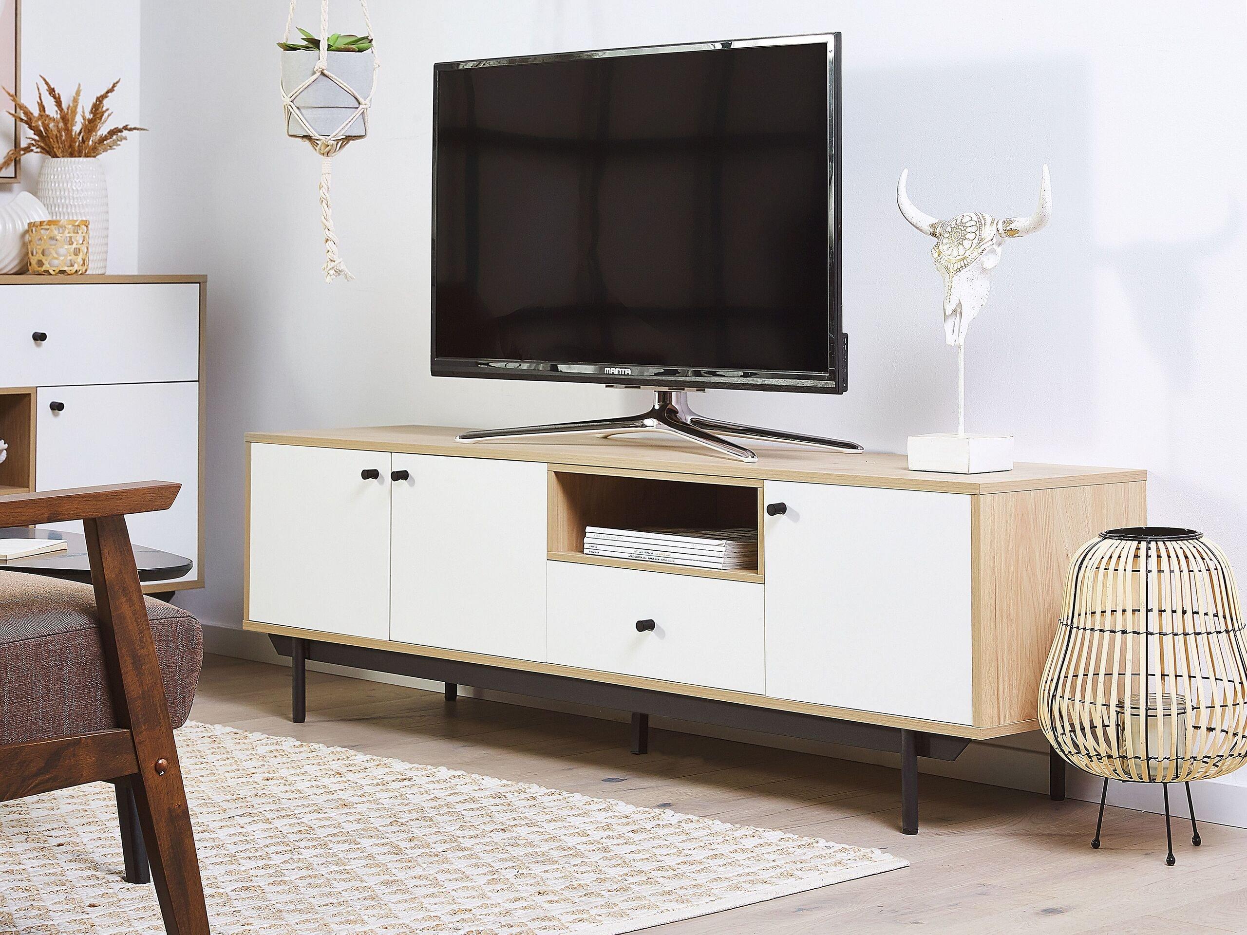 Beliani TV-Möbel aus Faserplatte Retro ITACA  