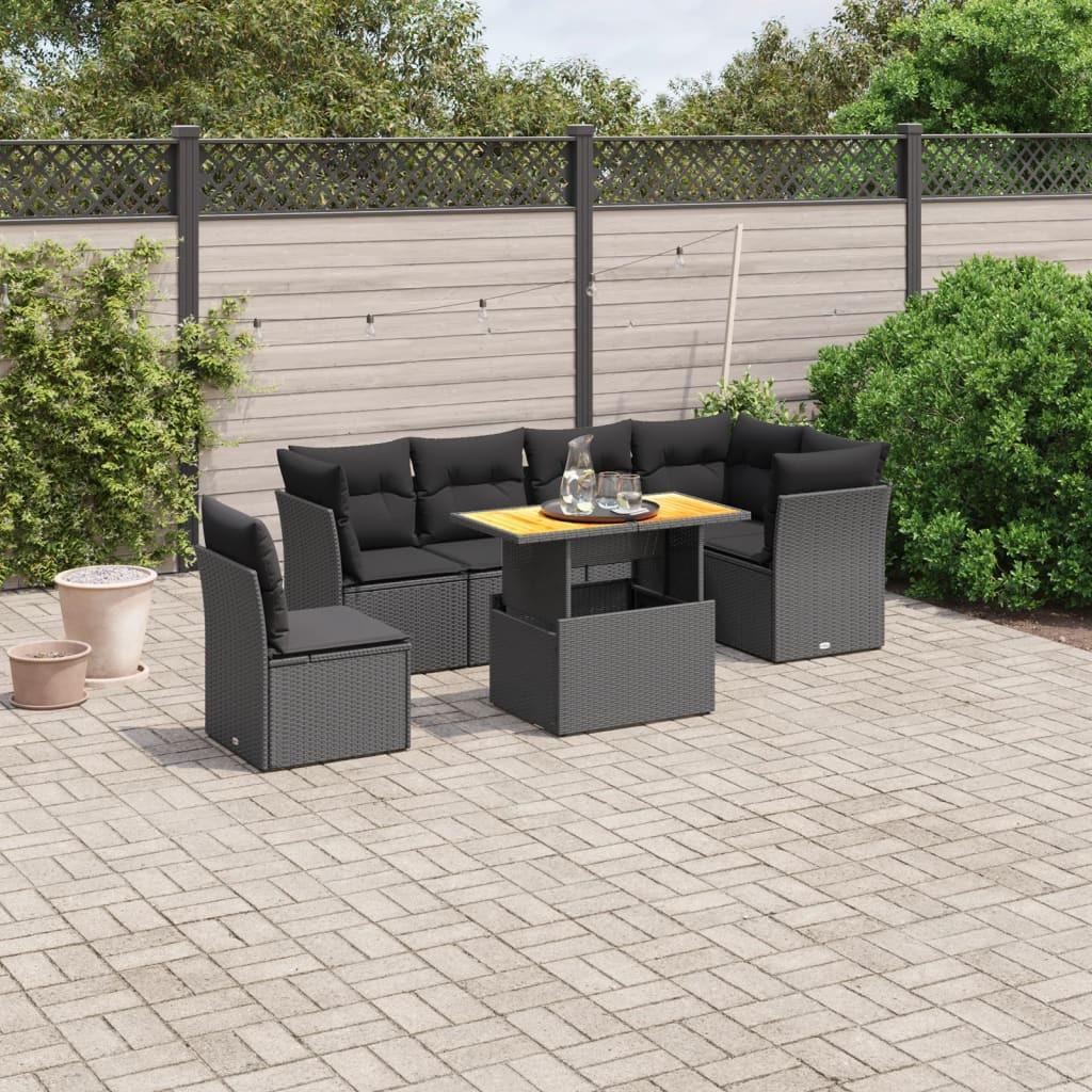 VidaXL set divano da giardino Polirattan  