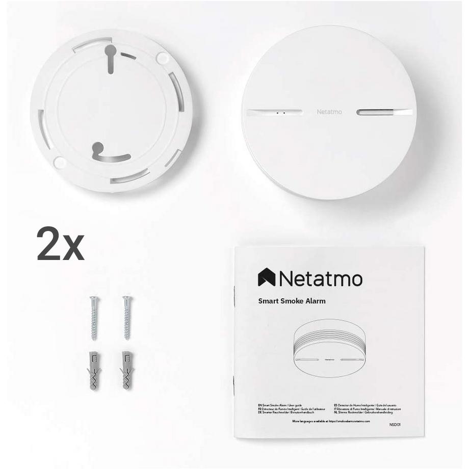 NETATMO  2x Détecteurs de fumée connectés 