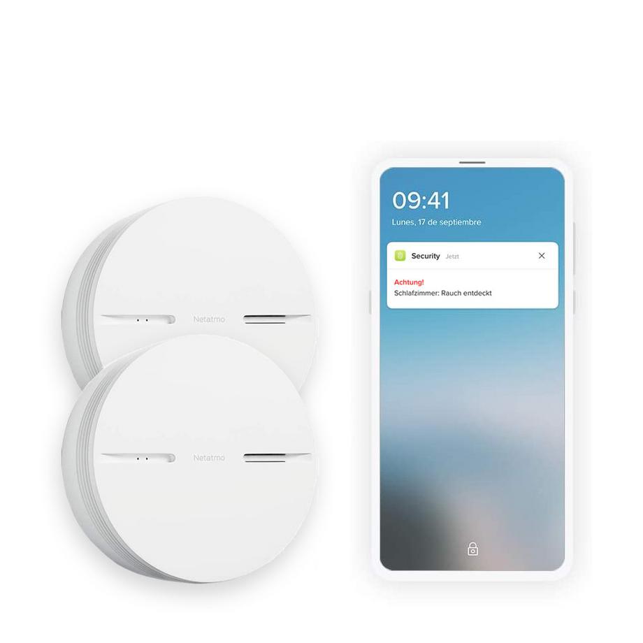 NETATMO  2x Détecteurs de fumée connectés 