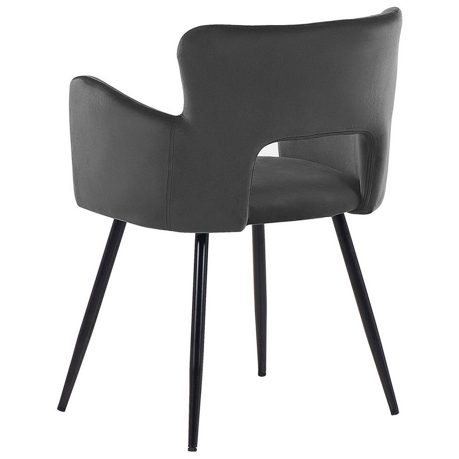 Beliani Lot de 2 chaises de salle à manger en Velours Moderne SANILAC  