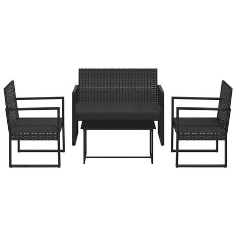 VidaXL set lounge giardino Polirattan  