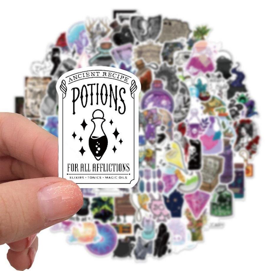 Autocollants - Boissons Troll et magie - 100 pcs