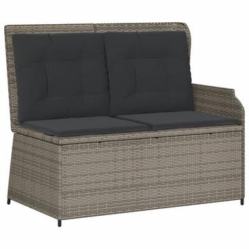 Verstellbare gartenbank poly-rattan