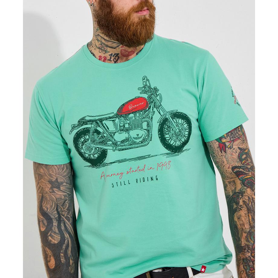 Motorrad Grafik T-Shirt