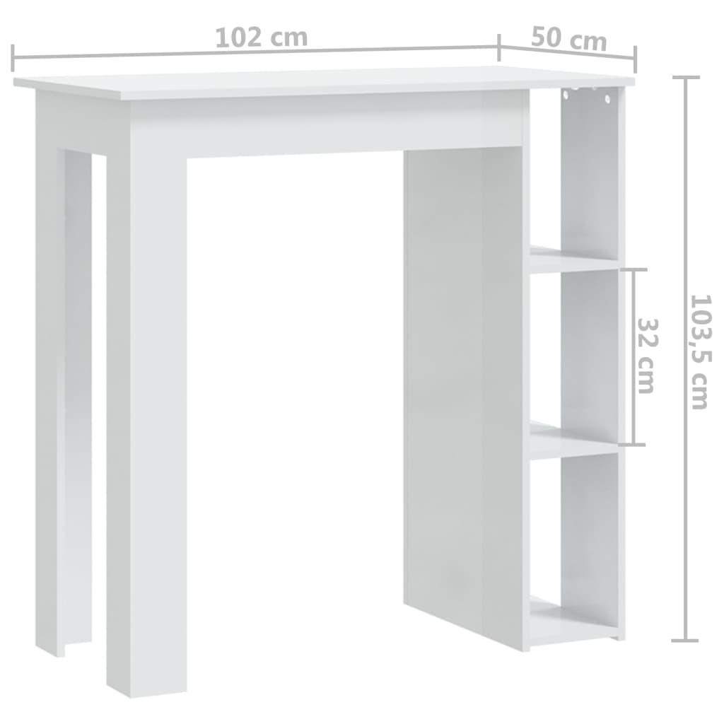 VidaXL Table de bar bois d'ingénierie  