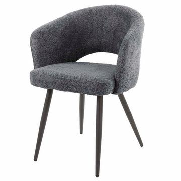 Fauteuil Bouclé Salon gris