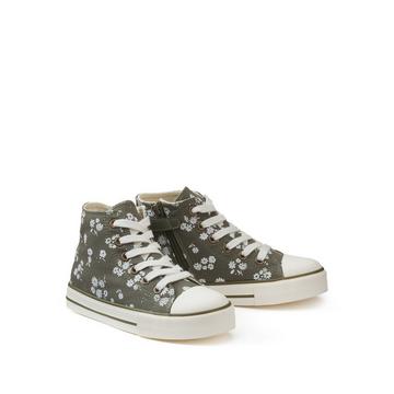 Hohe Sneakers mit Blumenmuster
