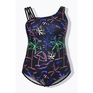 Ulla Popken Costume da bagno stampa spiaggia coppe morbide riciclato  