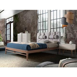 ANGEL CERDA Comodino in legno beige e noce  