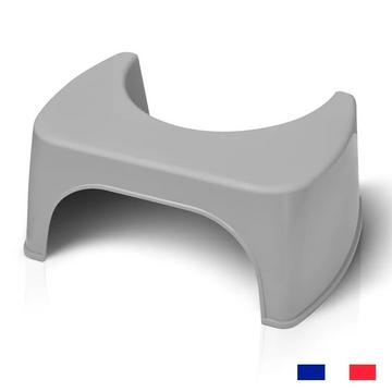 Tabouret de toilette gris