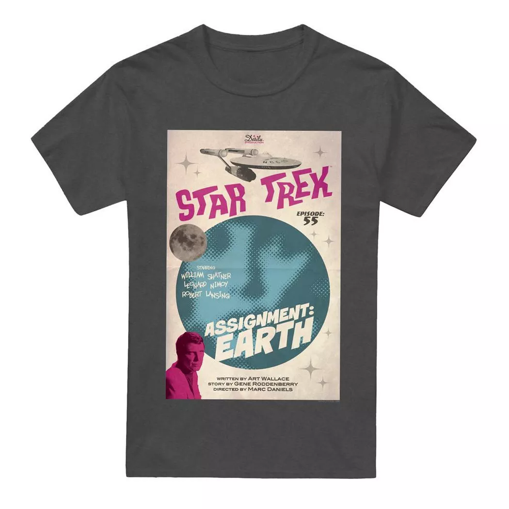 Star Trek - The Original Series Episode 55 TShirt, für Damen, Charcoal Black, Größe XXL