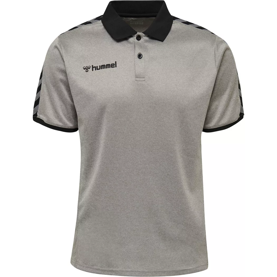 Hummel - polo-hirt hmlauthentic functional, für Herren, Grau, Größe S