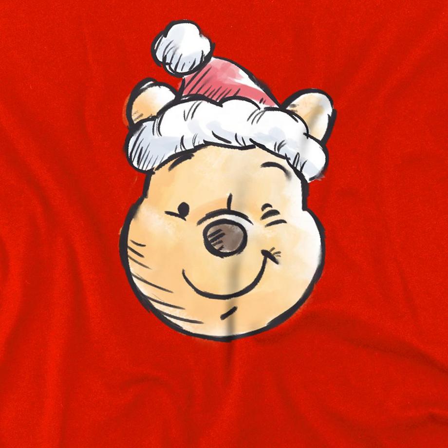 Winnie the Pooh  T-ShirtNoël Motiftyle Bonnet De Père Noël 