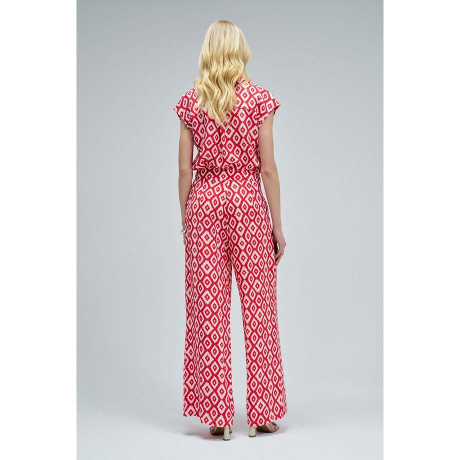 Salsa Pantaloni Stampa Vita Alta  