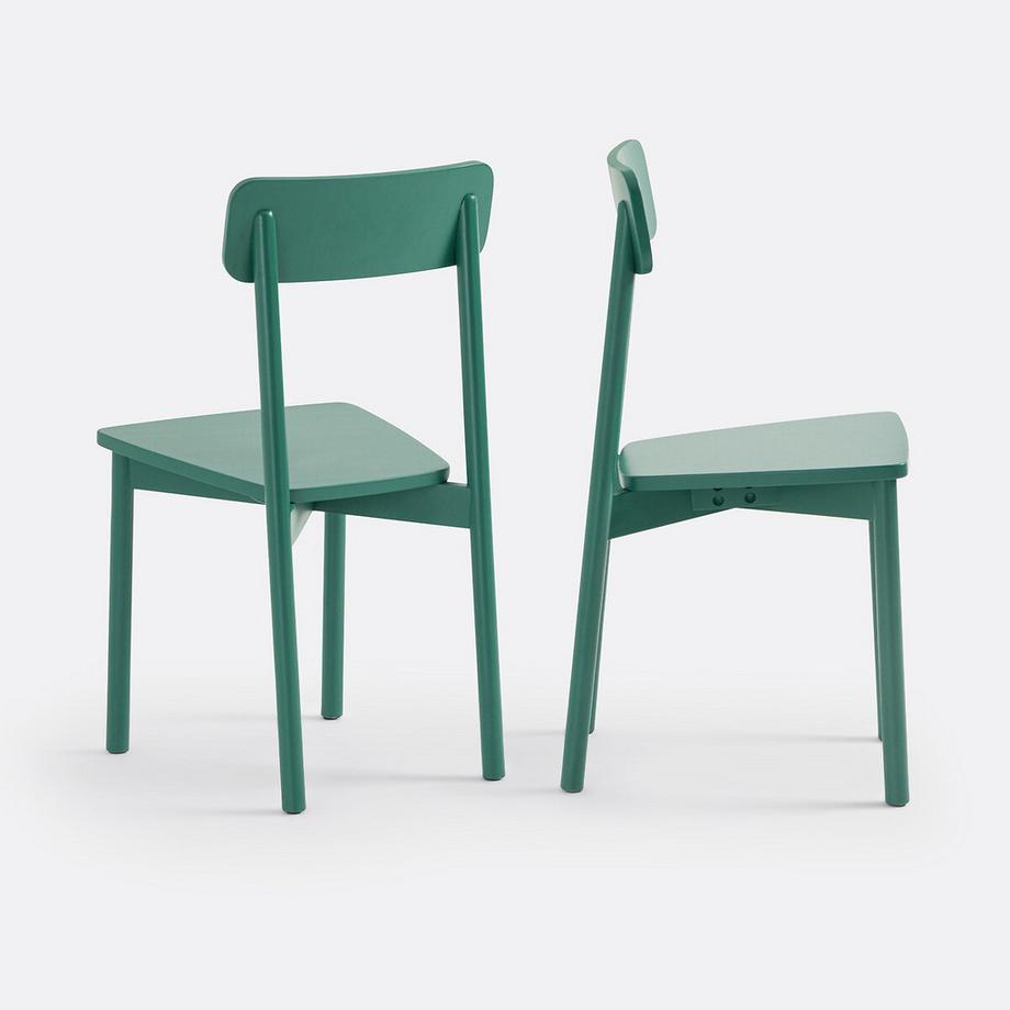 La Redoute Intérieurs Set aus 2 Stühlen aus massiver Buche  