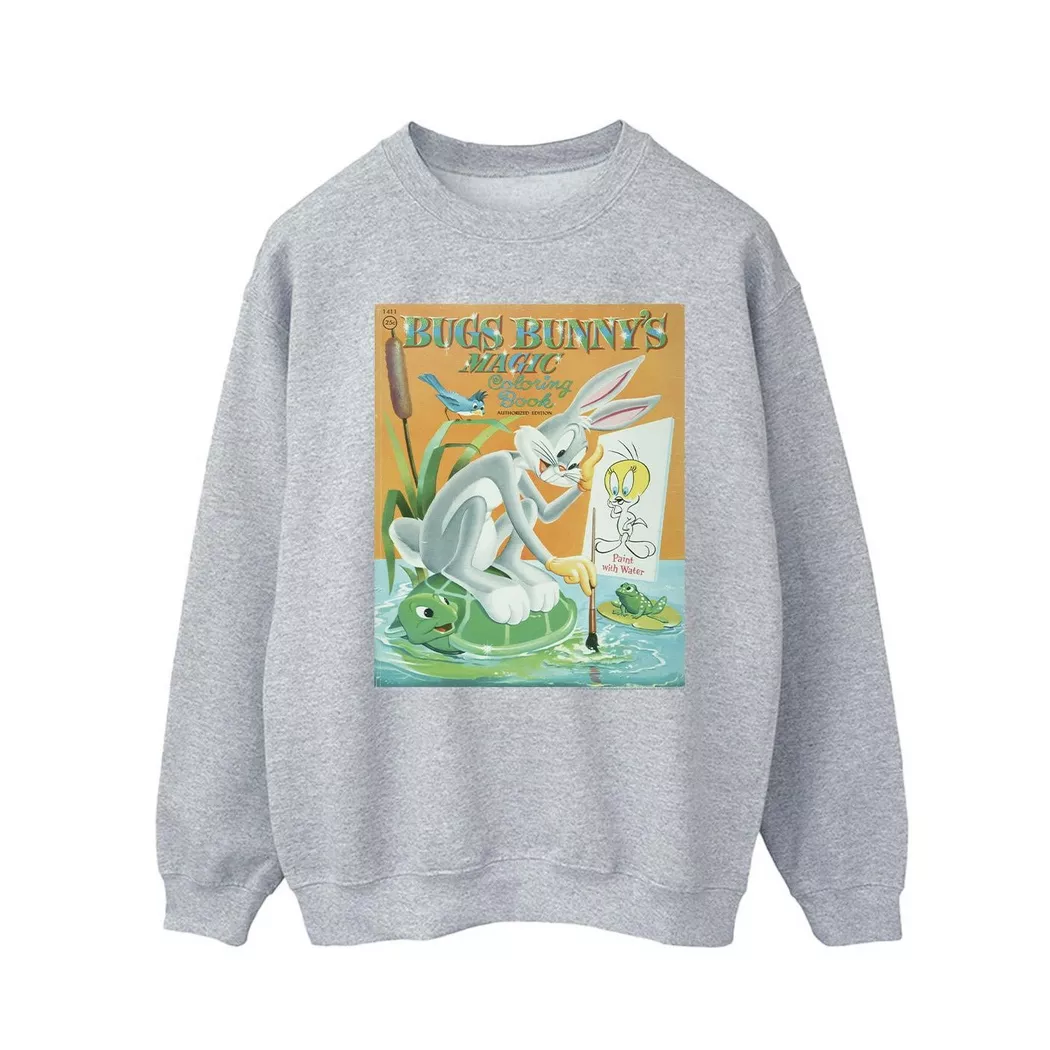 LOONEY TUNES - Bugs Bunny Colouring Book Sweatshirt, für Herren, Grau, Größe 4XL