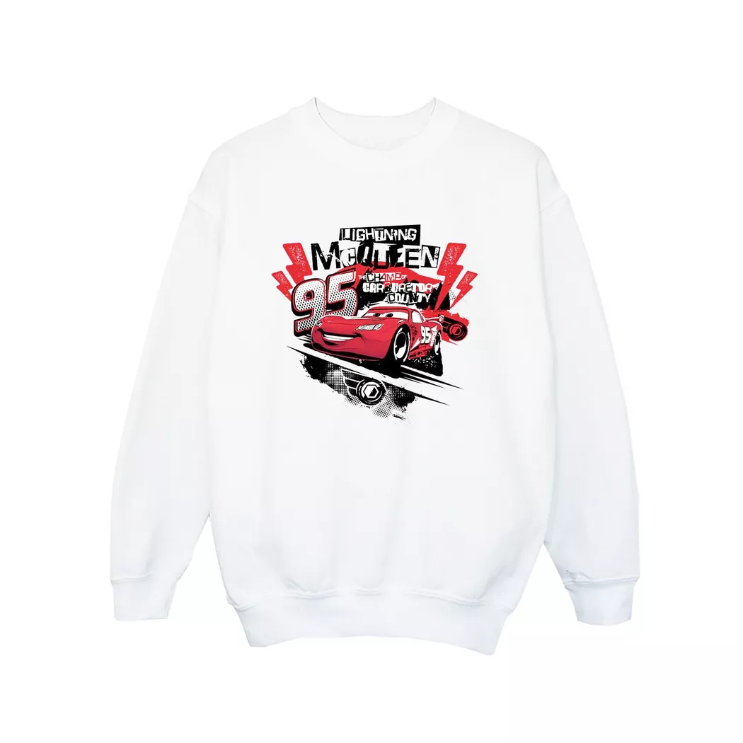 Disney - Cars Sweatshirt, 128, Weiss