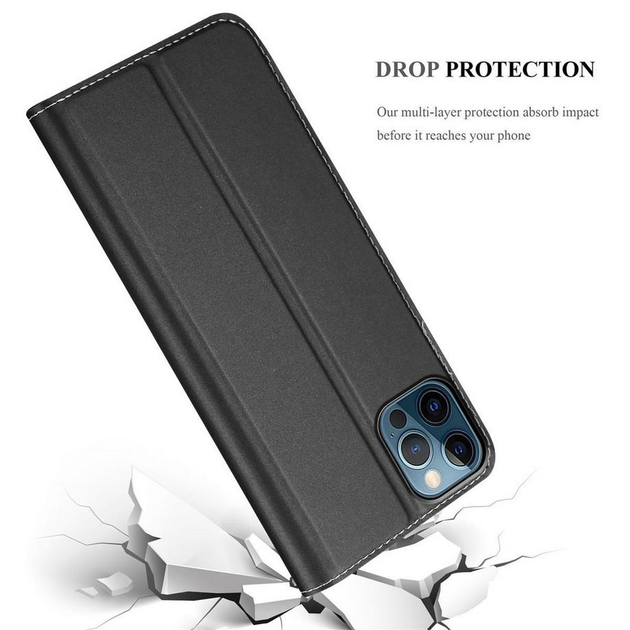 Cadorabo  Hülle für Apple iPhone 12 PRO MAX Magnetverschluss, Kartenfach 