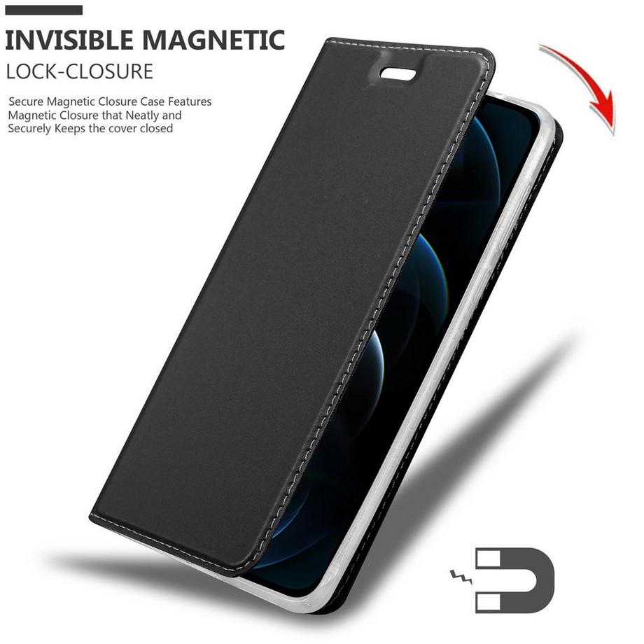 Cadorabo  Hülle für Apple iPhone 12 PRO MAX Magnetverschluss, Kartenfach 