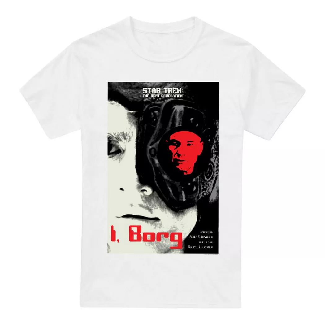 Star Trek - The Next Generation Season 5 Episode 23 TShirt, für Herren, Weiss, Größe XL