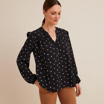 Blouse imprimée col V