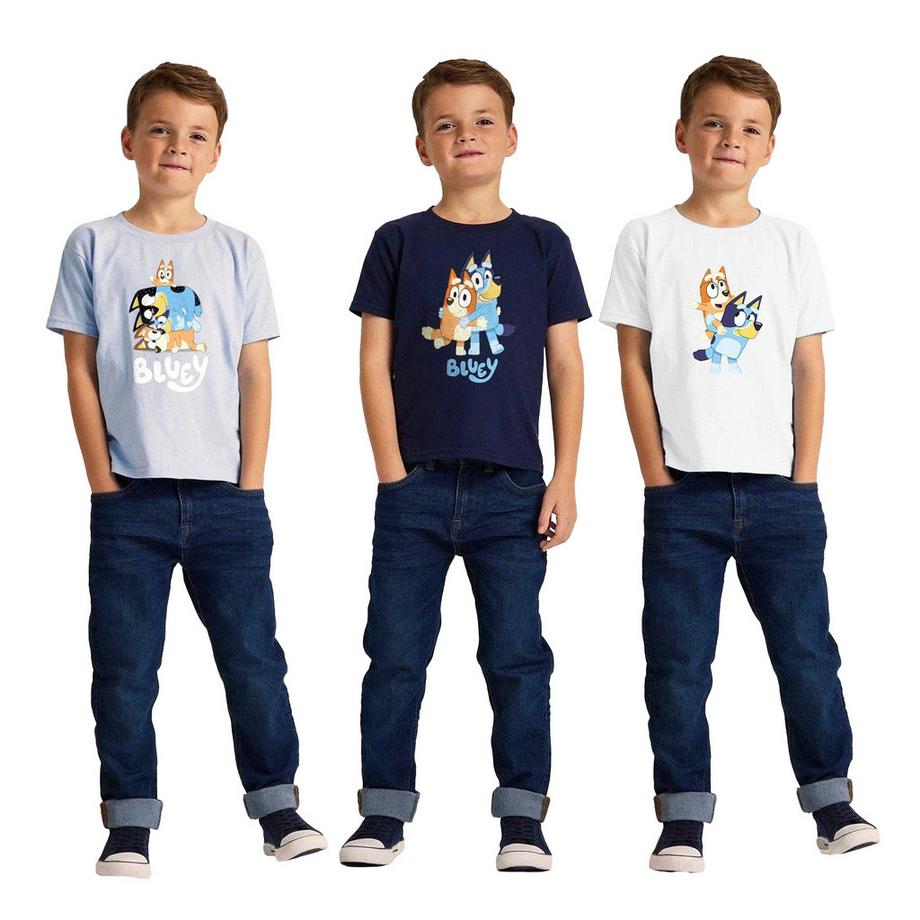 Bluey  Maglietta Misura  (Confezione da tre) 