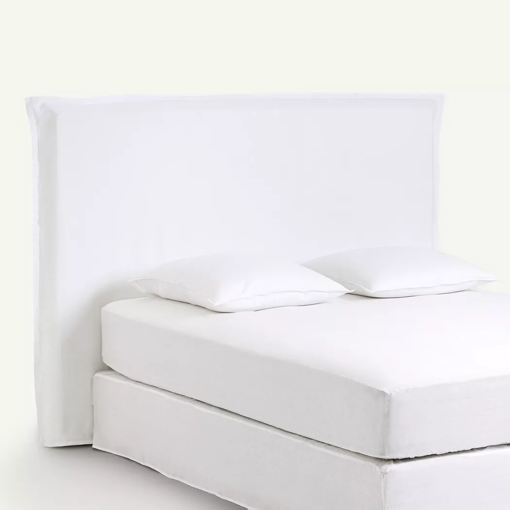 AM.PM - Kopfteilbezug aus gewaschenem Leinen, 160 cm, Weiss