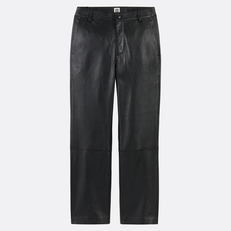 La Redoute Collections Pantalon droit en cuir  