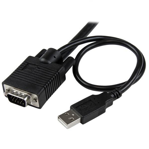 STARTECH  StarTech.com Switch Commutatore KVM USB VGA a 2 porte - Alimentato via USB con pulsante di commutazione a distanza 