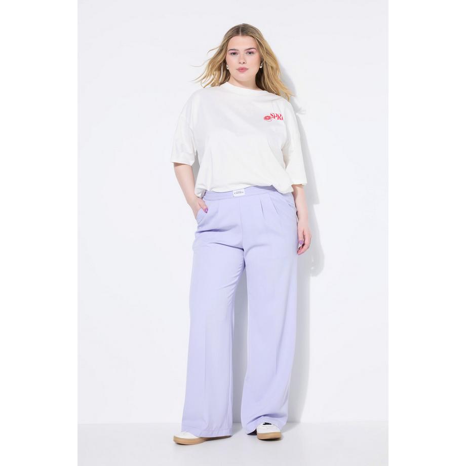 Studio Untold Pantaloni Taglio Gamba Dritta Cintura Elastica  