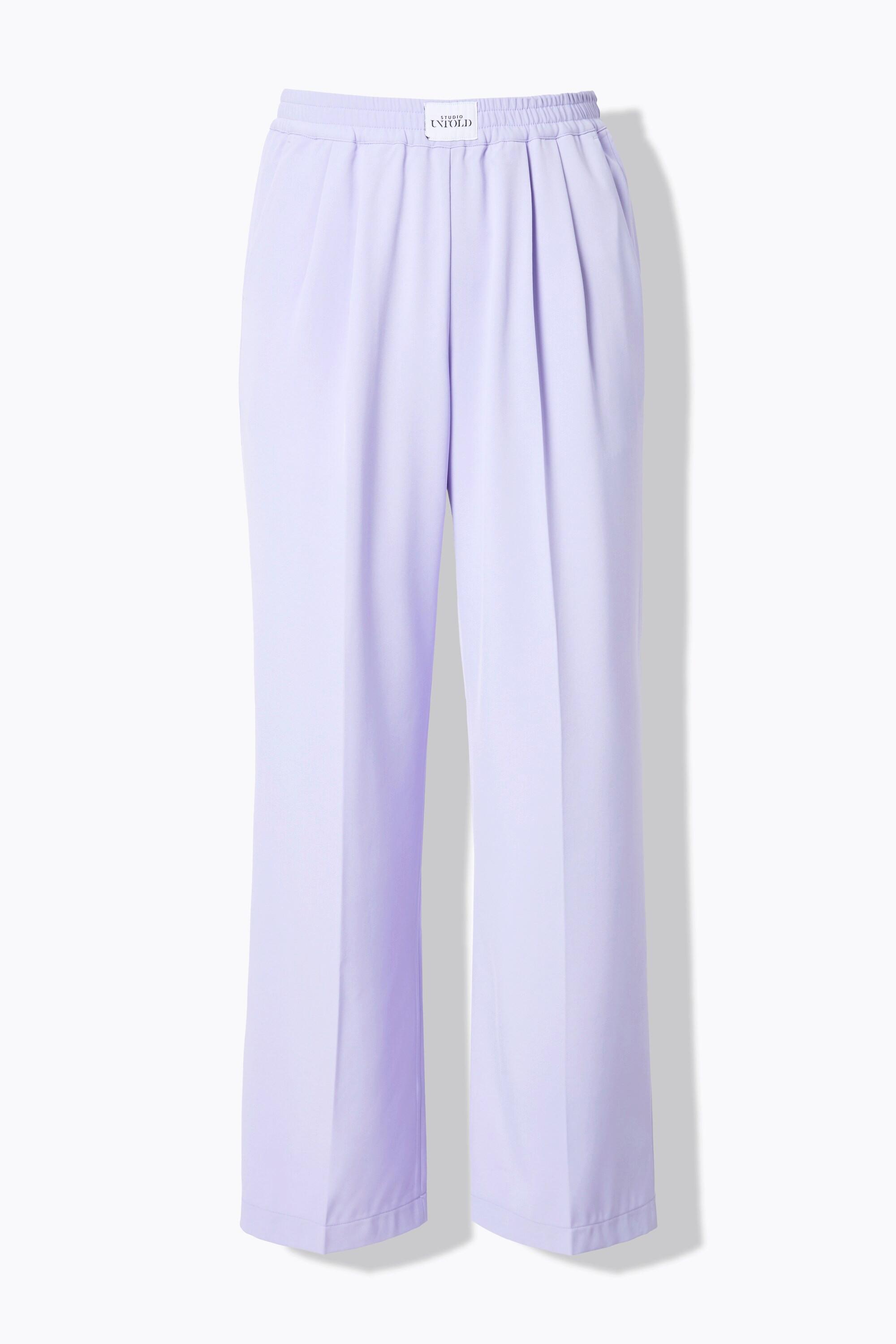 Studio Untold Pantalon Jambe Droite Taille Élastique  