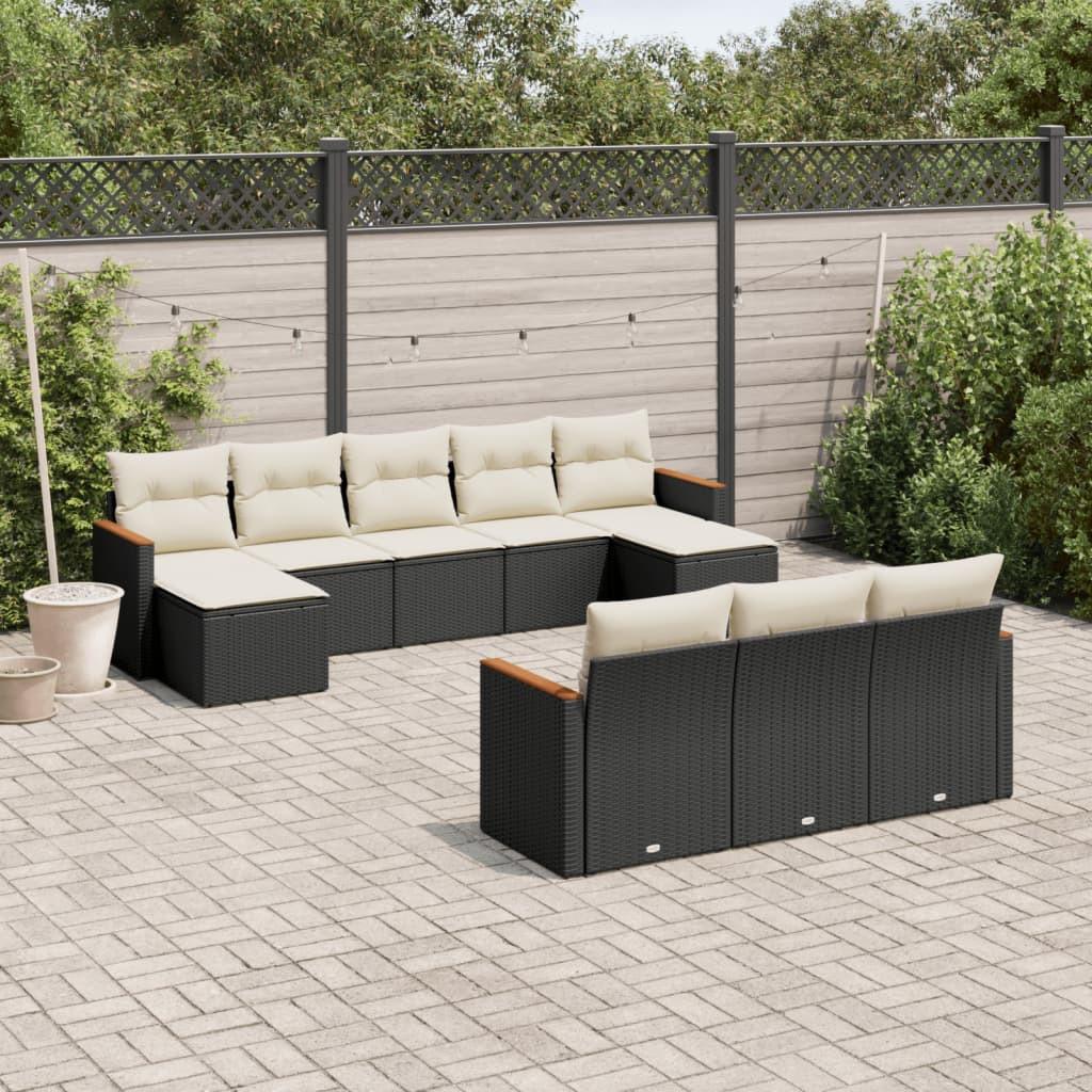 VidaXL set divano da giardino Polirattan  