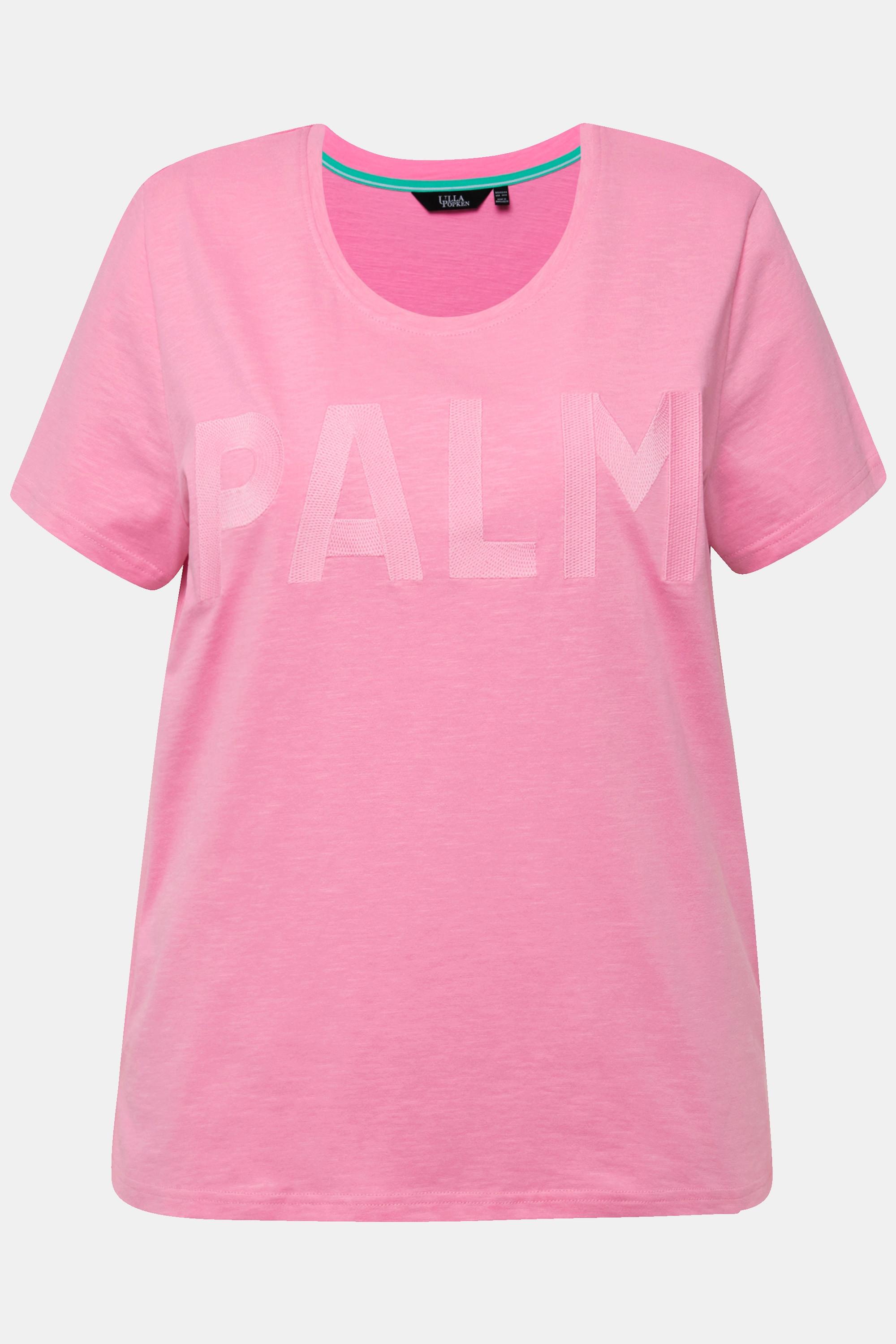 Ulla Popken  T-Shirt, Stickerei, Regular, Rundhals, Halbarm 